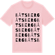 Pink Cotton t-shirt med Båtsberg ordlek t-shirt