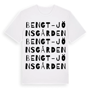 Bengt-Jönsgården ordlek t-shirt – ekologisk bomull t-shirt från Pinshirt