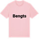 Pink Cotton t-shirt med Bengts fetstil t-shirt