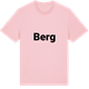 Pink Cotton t-shirt med Berg fetstil t-shirt