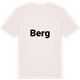 Vintage White t-shirt med Berg fetstil t-shirt