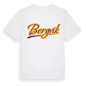 Bergvik baseball t-shirt – ekologisk bomull t-shirt från Pinshirt