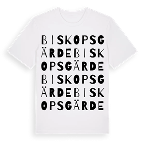 Biskopsgärde ordlek t-shirt – ekologisk bomull t-shirt från Pinshirt