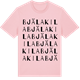 Pink Cotton t-shirt med Bjälakila ordlek t-shirt