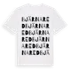 White t-shirt med Bjärnared ordlek t-shirt