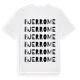 White t-shirt med Bjerrome ordlek t-shirt