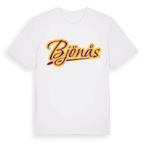 Bjönås baseball t-shirt – ekologisk bomull t-shirt från Pinshirt