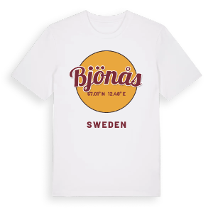 Bjönås cirkel t-shirt – ekologisk bomull t-shirt från Pinshirt