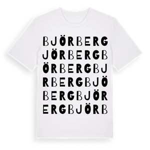 Björberg ordlek t-shirt – ekologisk bomull t-shirt från Pinshirt