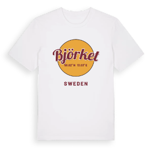 Björket cirkel t-shirt – ekologisk bomull t-shirt från Pinshirt