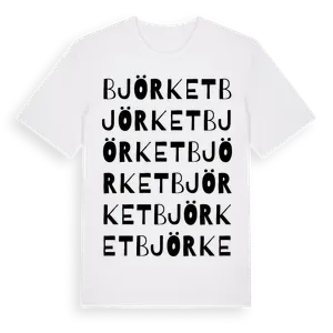 Björket ordlek t-shirt – ekologisk bomull t-shirt från Pinshirt