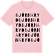 Pink Cotton t-shirt med Björnaryd ordlek t-shirt