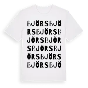 Björs ordlek t-shirt – ekologisk bomull t-shirt från Pinshirt