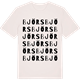 Vintage White t-shirt med Björs ordlek t-shirt