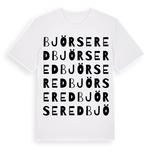 Björsered ordlek t-shirt – ekologisk bomull t-shirt från Pinshirt