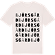 Vintage White t-shirt med Björsgård ordlek t-shirt