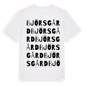 Björsgård ordlek t-shirt – ekologisk bomull t-shirt från Pinshirt