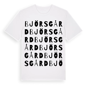 Björsgård ordlek t-shirt – ekologisk bomull t-shirt från Pinshirt