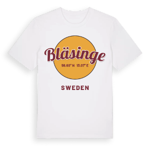 Bläsinge cirkel t-shirt – ekologisk bomull t-shirt från Pinshirt