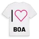 Jag älskar Boa t-shirt stort tryck