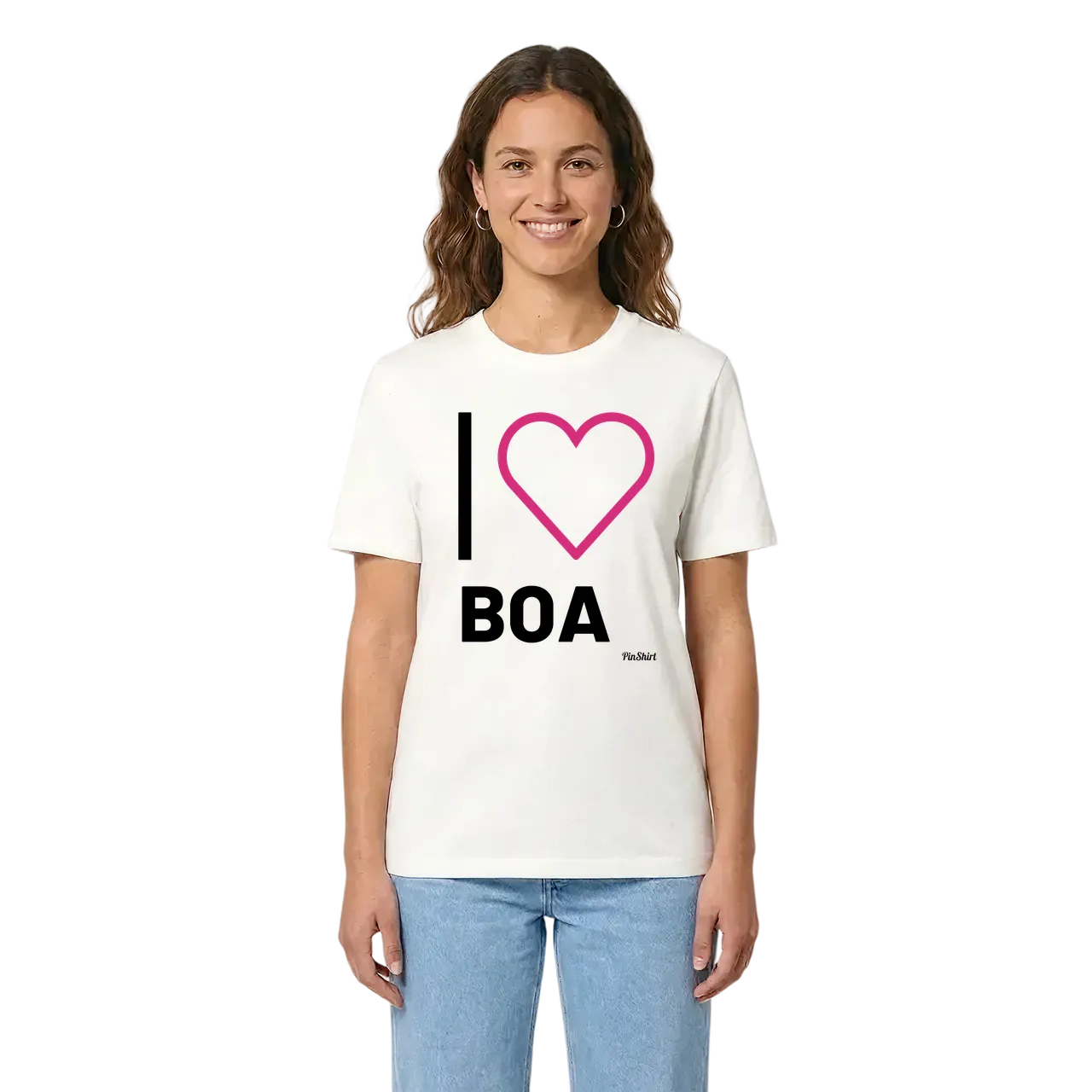 Jag älskar Boa t-shirt stort tryck i miljö