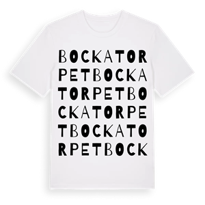 Bockatorpet ordlek t-shirt – ekologisk bomull t-shirt från Pinshirt
