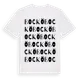 White t-shirt med Bockö ordlek t-shirt