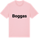 Pink Cotton t-shirt med Boggas fetstil t-shirt