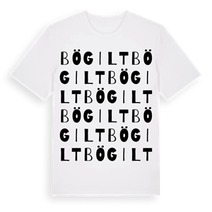 Bögilt ordlek t-shirt – ekologisk bomull t-shirt från Pinshirt
