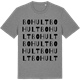 Mid Heather Gray t-shirt med Bohult ordlek t-shirt