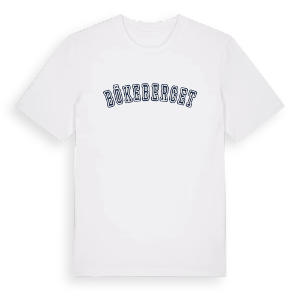 Bökeberget college t-shirt – ekologisk bomull t-shirt från Pinshirt