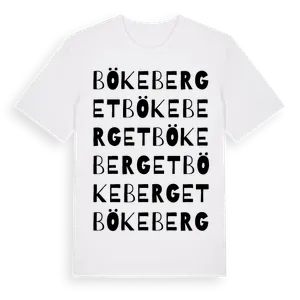 Bökeberget ordlek t-shirt – ekologisk bomull t-shirt från Pinshirt