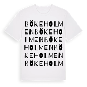 Bökeholmen ordlek t-shirt – ekologisk bomull t-shirt från Pinshirt