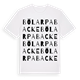 White t-shirt med Bölarpabacke ordlek t-shirt