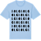 Blue Soul t-shirt med Bolg ordlek t-shirt
