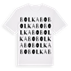 White t-shirt med Bolkabo ordlek t-shirt