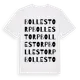 White t-shirt med Bollestorp ordlek t-shirt