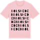 Pink Cotton t-shirt med Bolsheden ordlek t-shirt