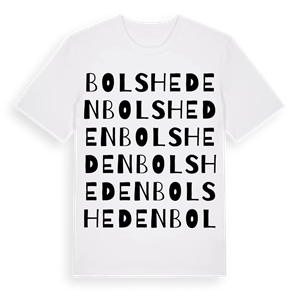 Bolsheden ordlek t-shirt – ekologisk bomull t-shirt från Pinshirt