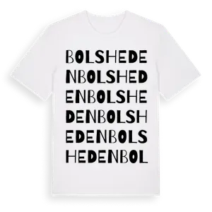 Bolsheden ordlek t-shirt – ekologisk bomull t-shirt från Pinshirt