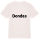 Vintage White t-shirt med Bondas fetstil t-shirt
