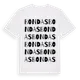 White t-shirt med Bondas ordlek t-shirt