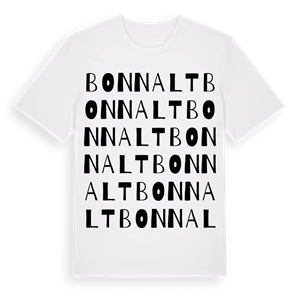 Bonnalt ordlek t-shirt – ekologisk bomull t-shirt från Pinshirt
