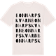 Vintage White t-shirt med Bonnarpskvarn ordlek t-shirt