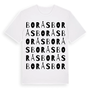 Borås ordlek t-shirt – ekologisk bomull t-shirt från Pinshirt