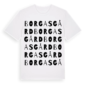 Borgasgård ordlek t-shirt – ekologisk bomull t-shirt från Pinshirt