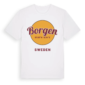 Borgen cirkel t-shirt – ekologisk bomull t-shirt från Pinshirt