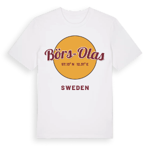 Börs-Olas cirkel t-shirt – ekologisk bomull t-shirt från Pinshirt
