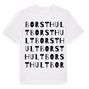 Borsthult ordlek t-shirt – ekologisk bomull t-shirt från Pinshirt