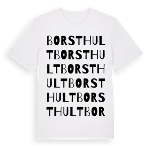 Borsthult ordlek t-shirt – ekologisk bomull t-shirt från Pinshirt